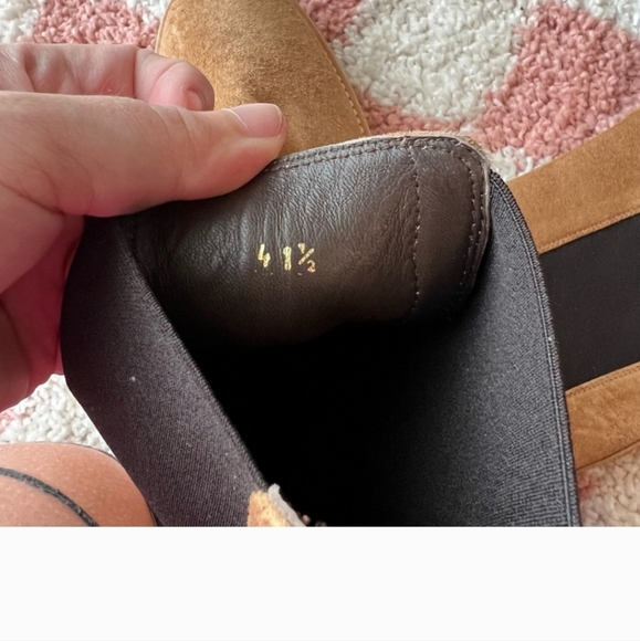 Frame Le Canon Platform Chelsea Boot 41 / 41.5 women’s slip on booties suede tan - Picture 7 of 8